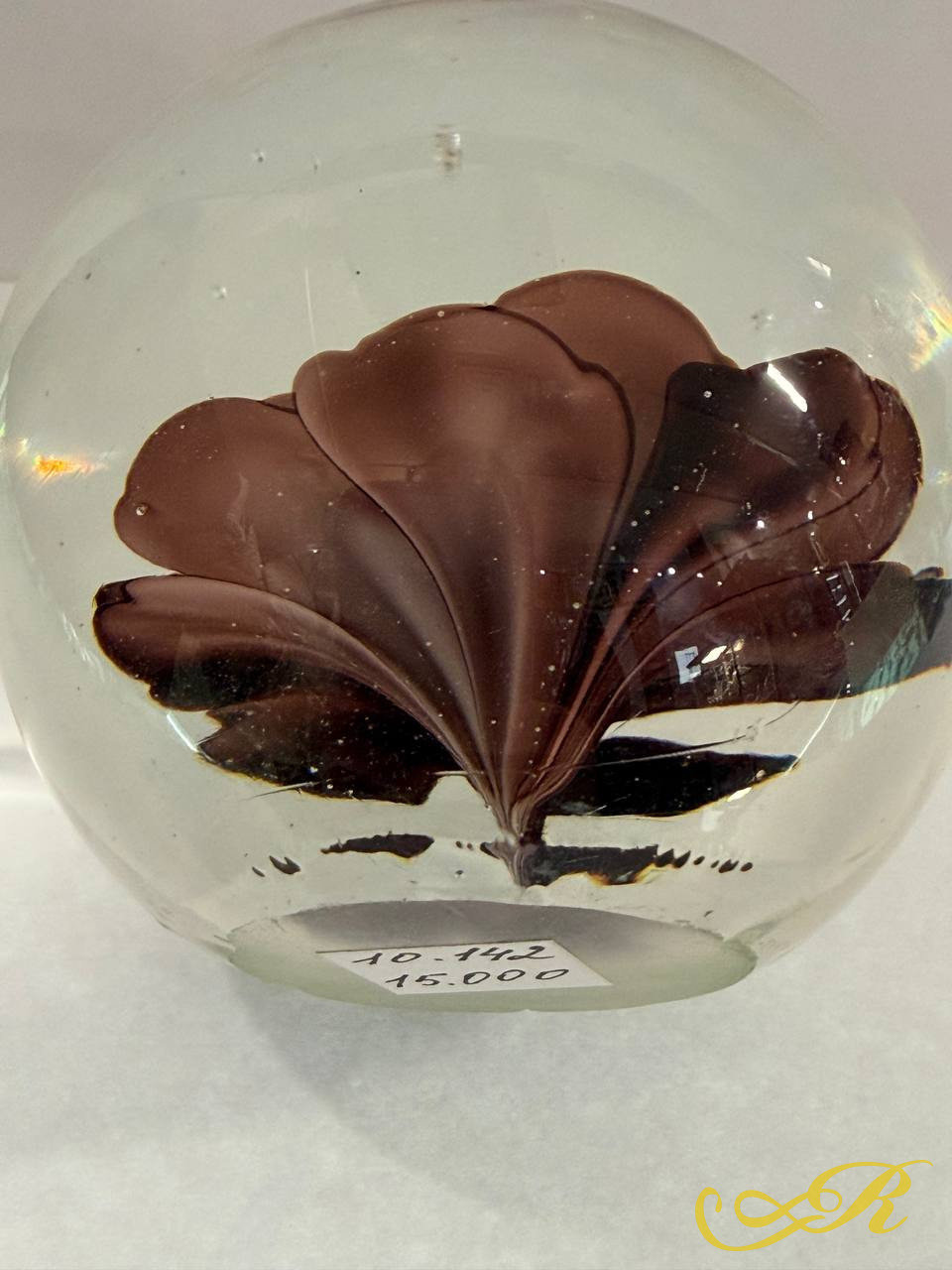  Антикварное пресс-папье с цветком. Конец ХIХ- начало ХХ века