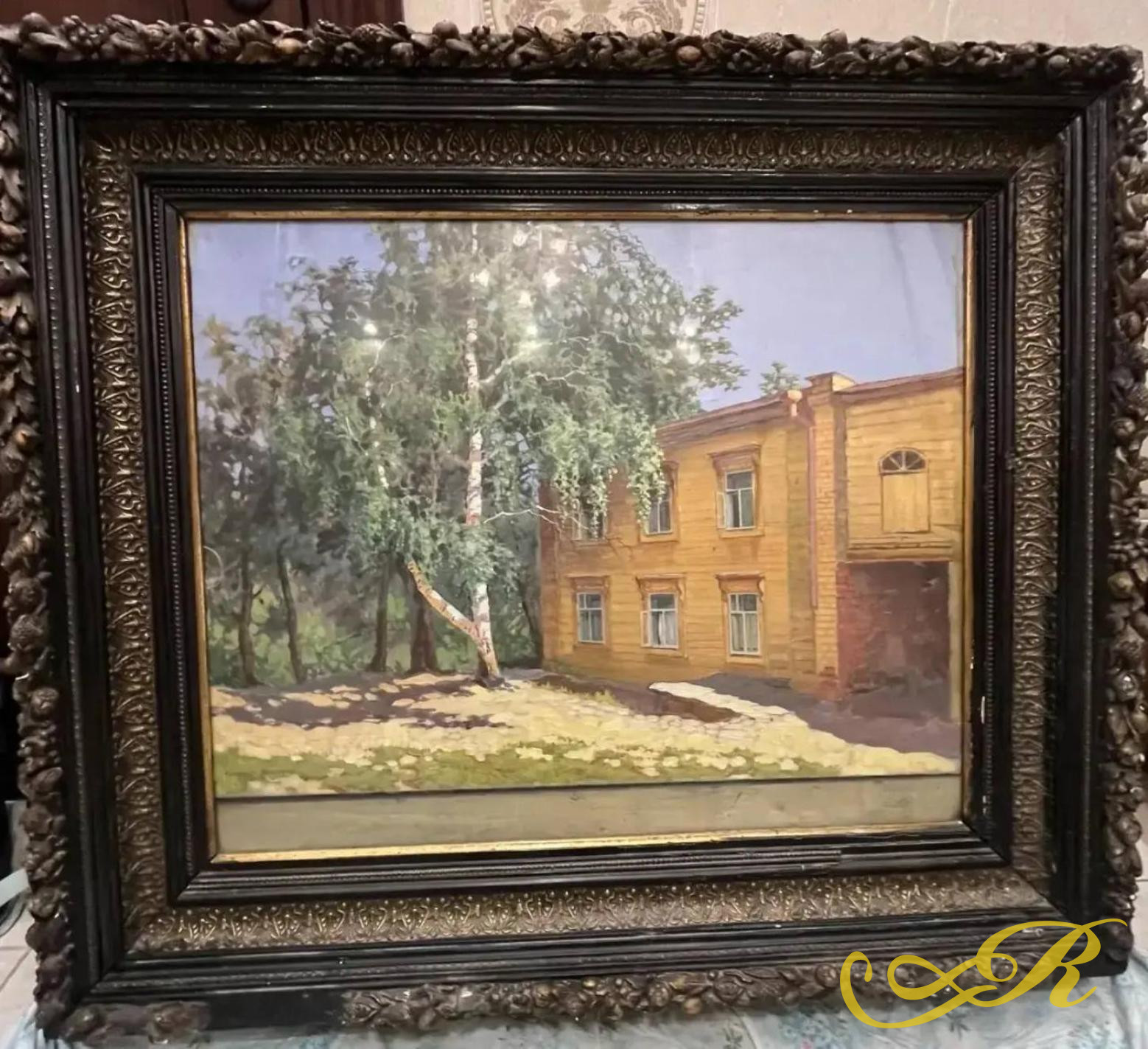  Картина «Дом-музей В. И. Ленина в Казани» 1936 год Кондрат Евдокимович Максимов (1894–1981) Холст, масло,60 × 80 см