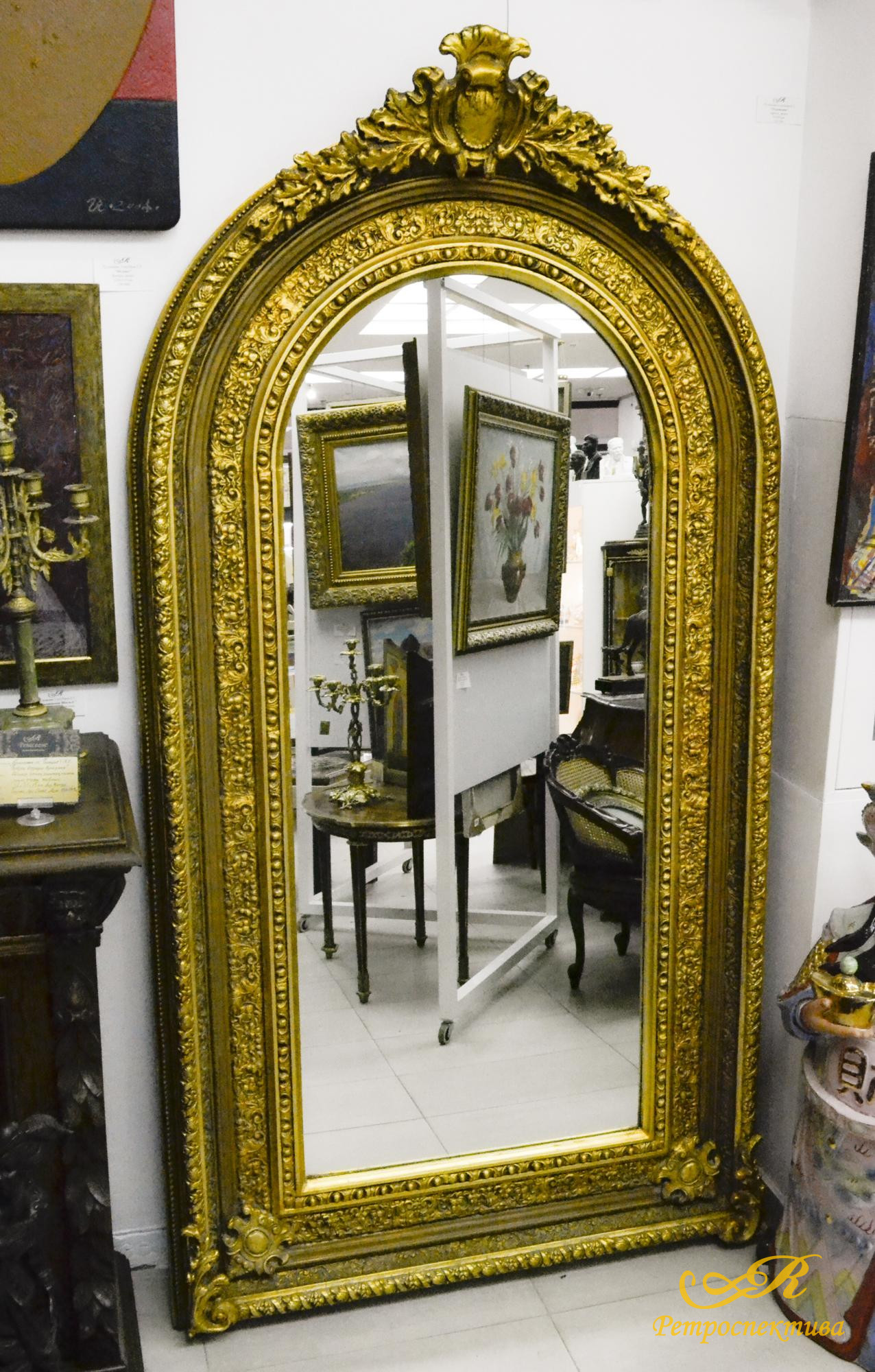 Зеркало напольное в стиле Наполеон III 1840-1870г.