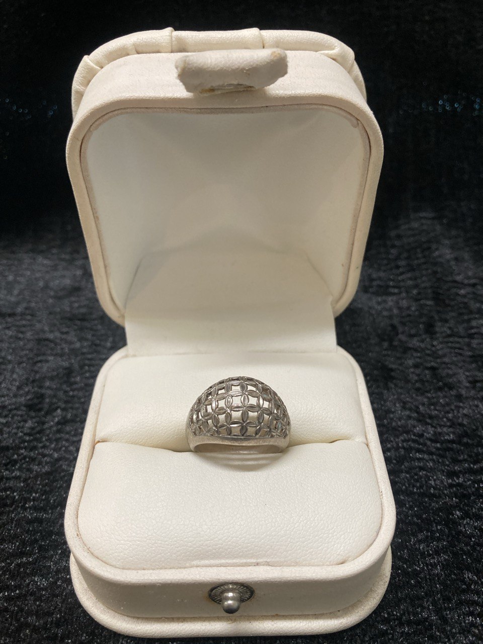 Кольцо серебряное женское