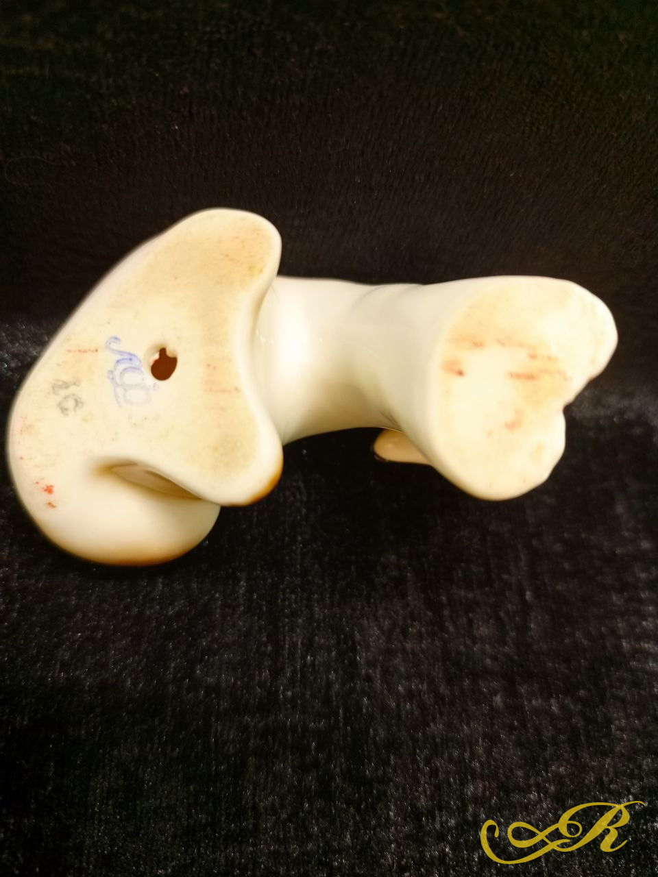  Статуэтка " Куница", фарфор, аэрография, роспись, Ленинградский фарфоровый завод СССР, 1950-1970 гг.