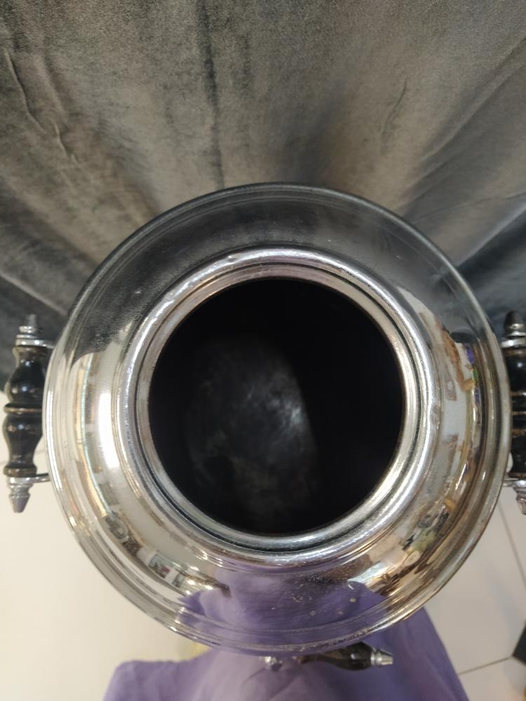 Самовар-Бульотка, хром, высота 47см