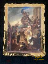 Фарфоровое панно. Репродукции картин из Дрезденской галереи.