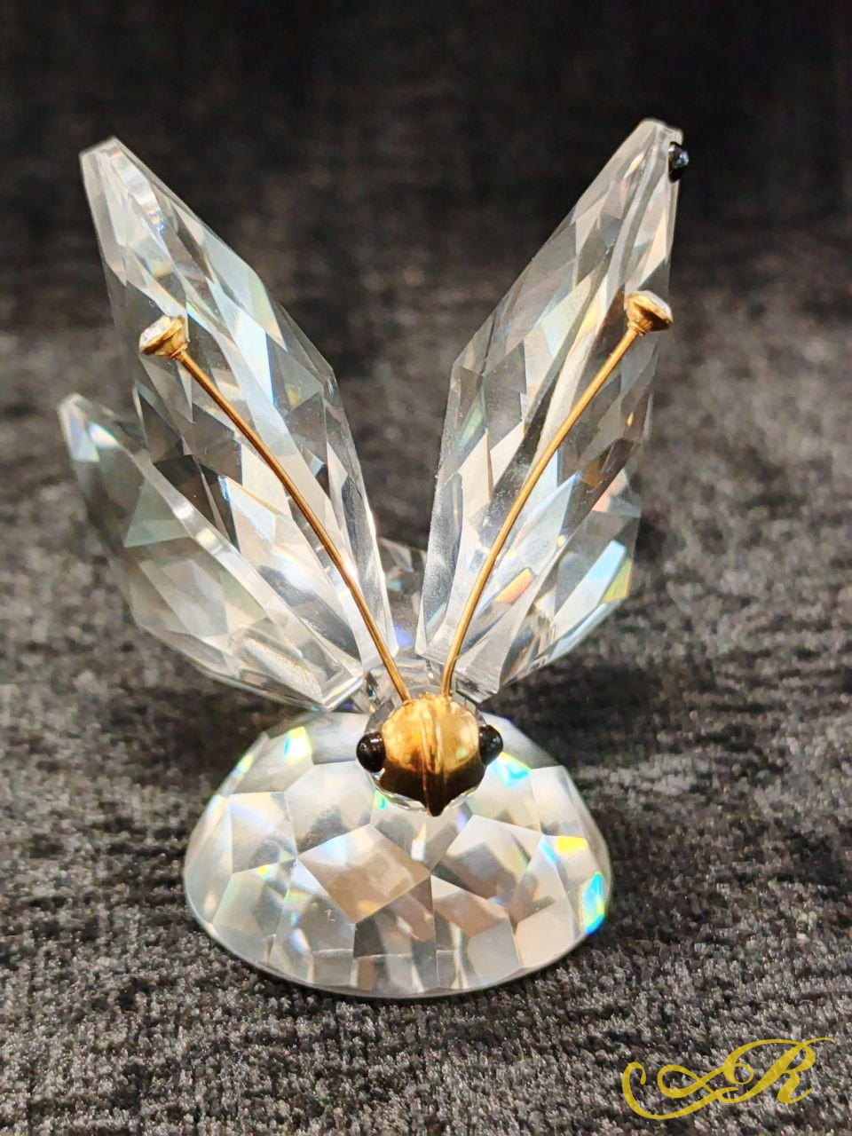  Swarovski Стрекоза. Оригинал. Оригинальная хрустальная фигурка. Клеймо. В-5 см. Ш-5,3 см.