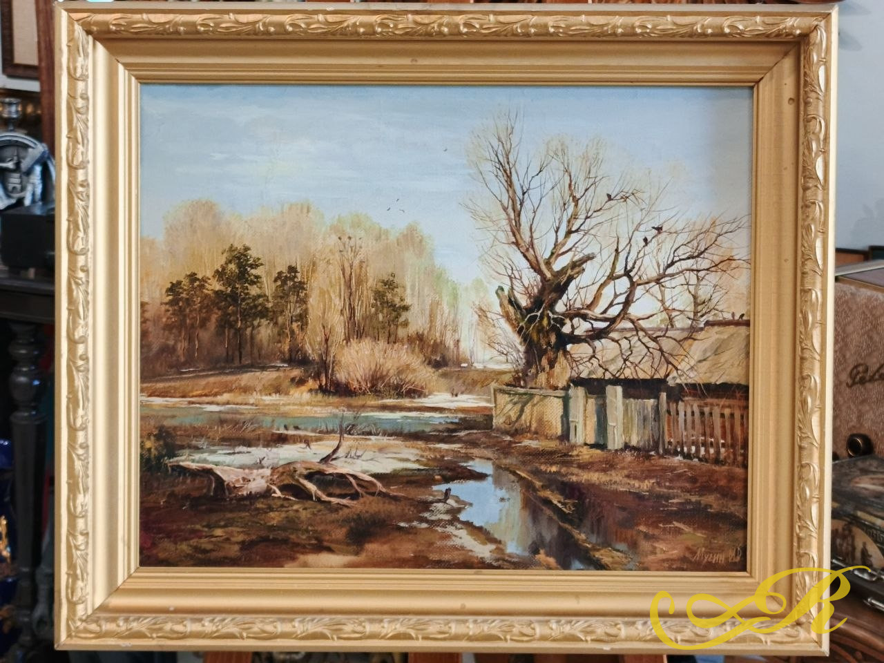Картина И.Р. Мусин. Масло на холсте." Весна" 2010г