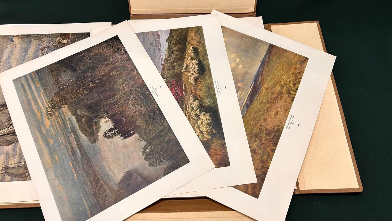 Альбом с репродукциями "Художественные сокровища СССР, Гос. Рус. Музей" 1954 г. издательство ИЗОГИЗ