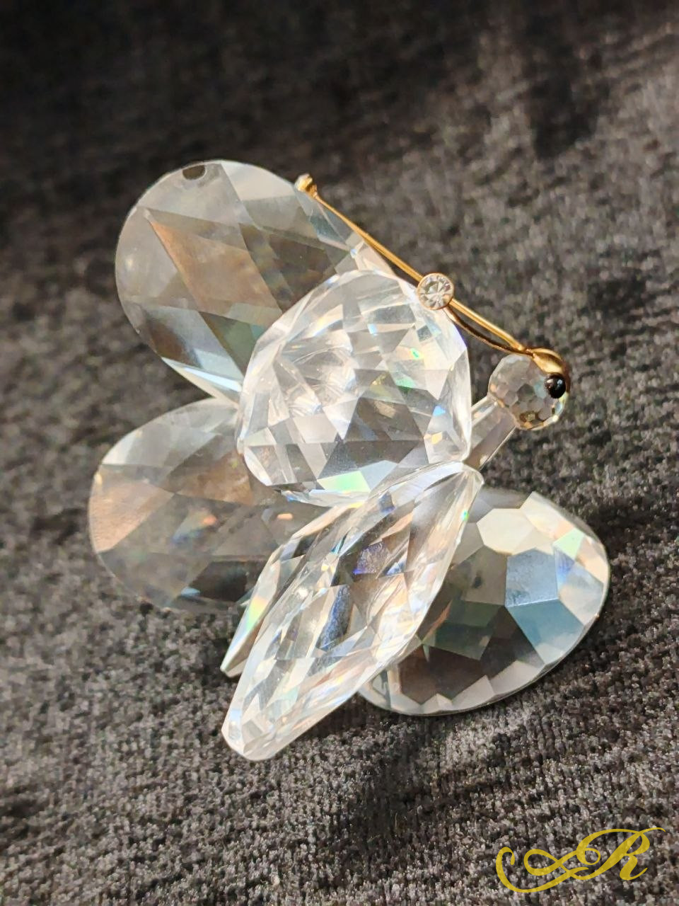  Swarovski Стрекоза. Оригинал. Оригинальная хрустальная фигурка. Клеймо. В-5 см. Ш-5,3 см.