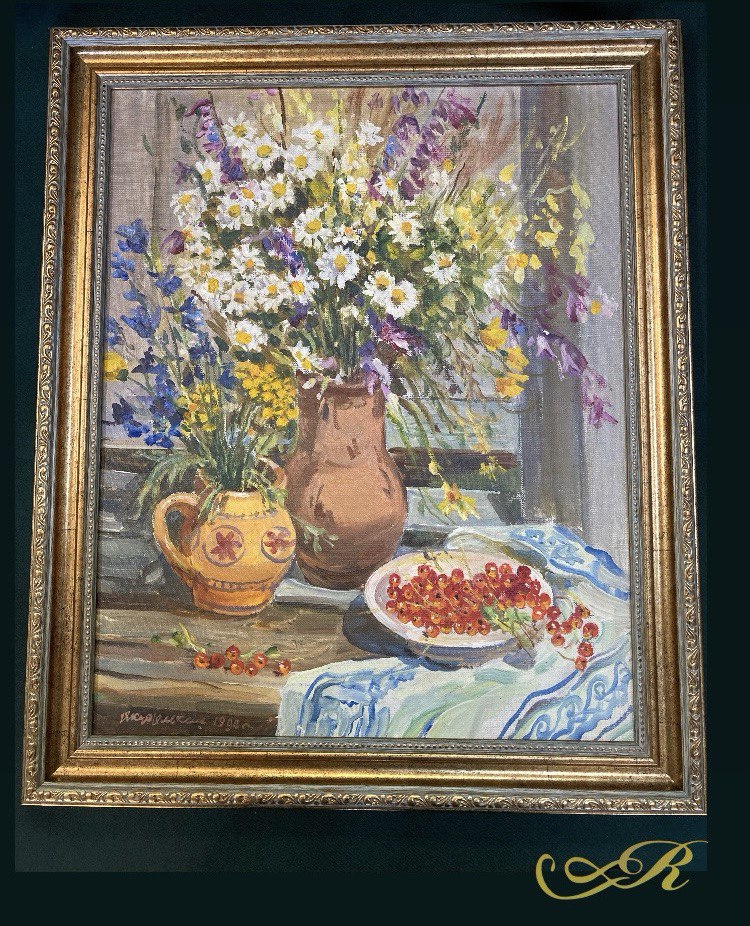 В.Куделькин. Картина "Полевые цветы".