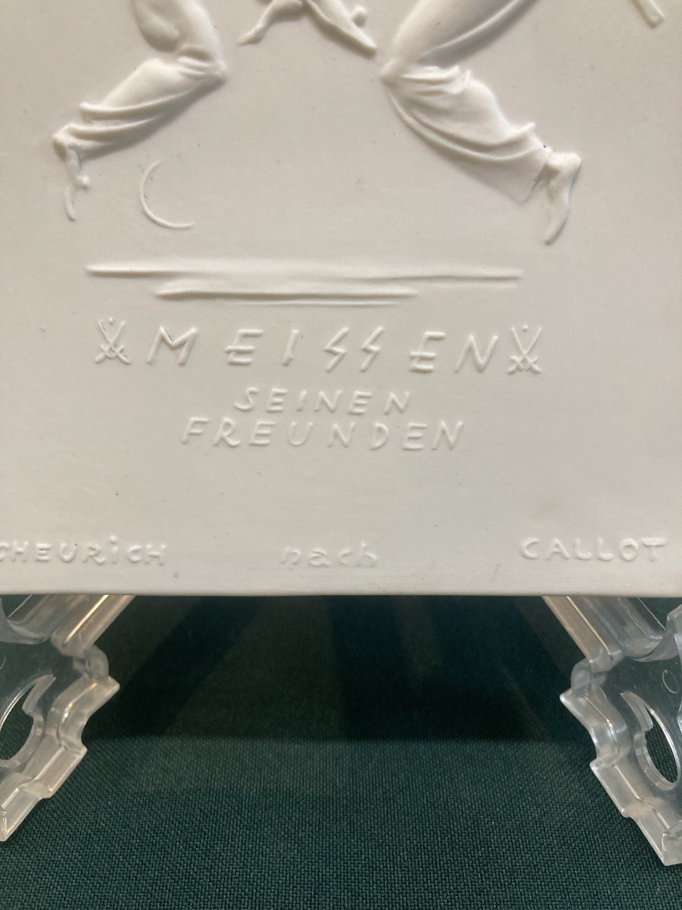 Новогодняя бисквитная плашка, Мейсен 1931 года, всего 100 экземпляров