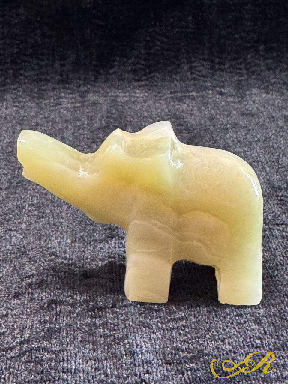  Статуэтка слон из натурального камня оник, винтаж СССР. 