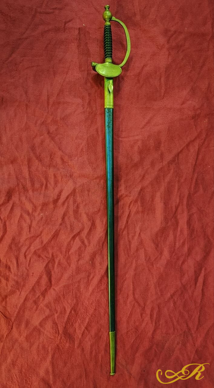  Сабля с ножнами Европа . Клеймо в виде сабли 95 см