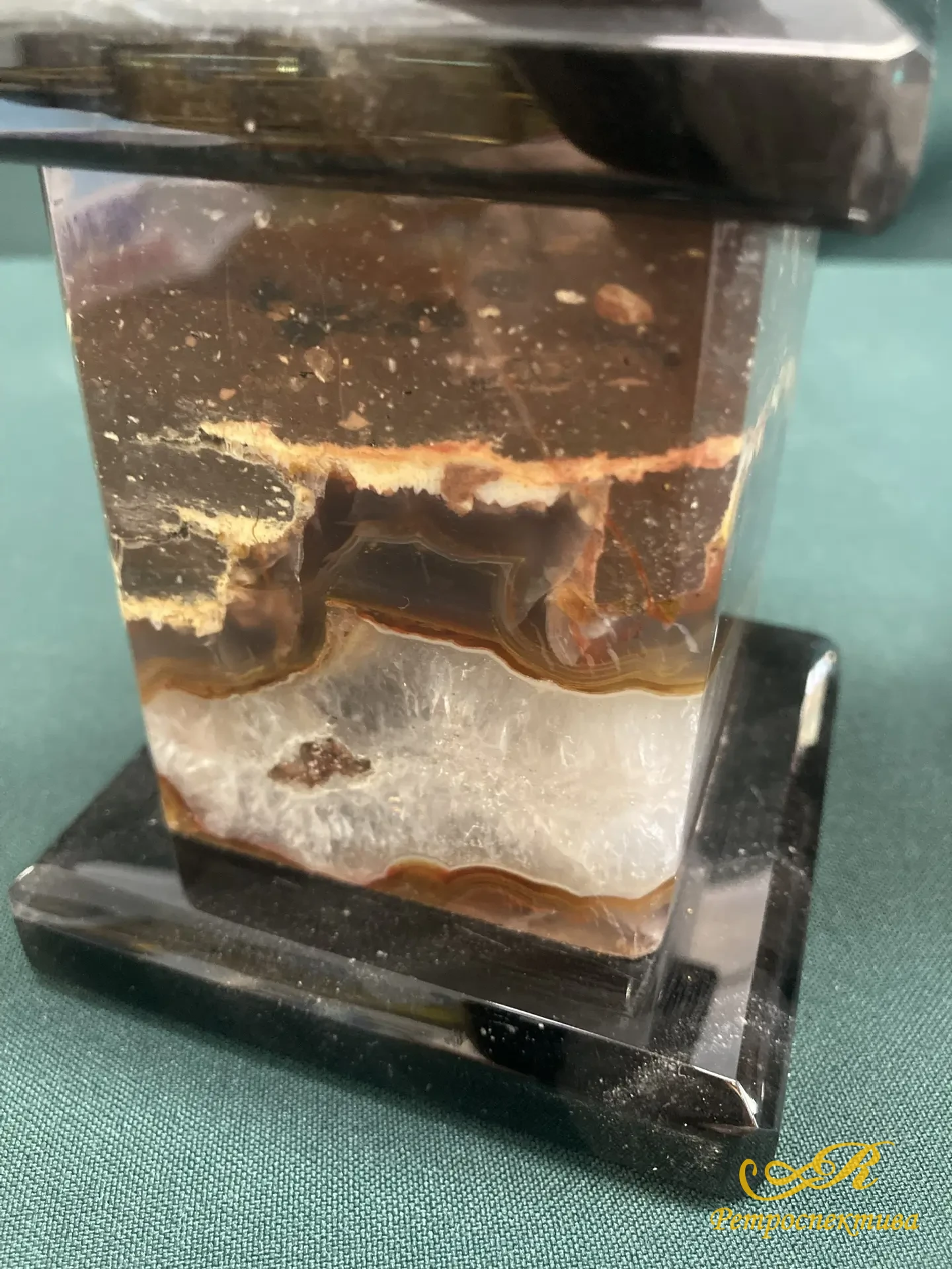 Подсвечники 2 шт. Яшма, бронза.