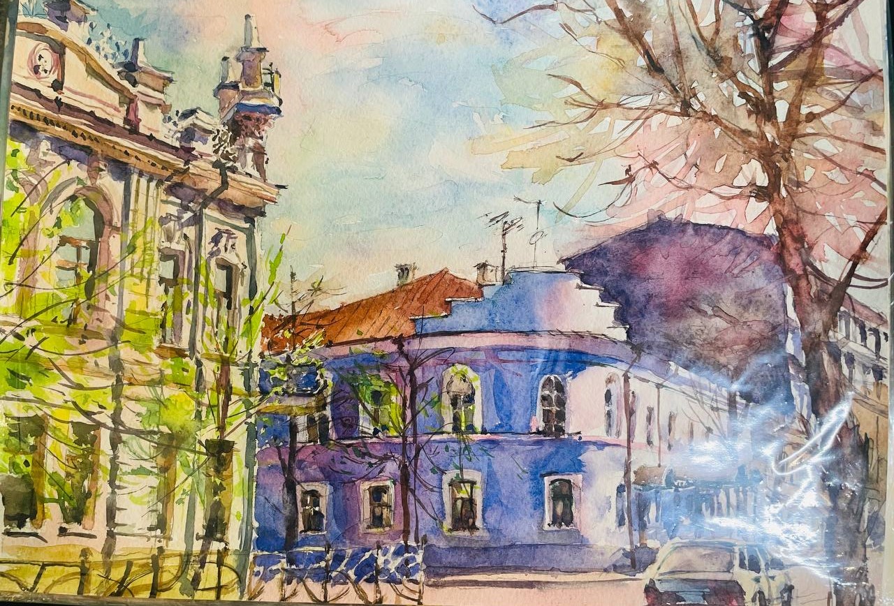 Акварели с видами Казани в ассортименте, художник Флегонтов А.С.