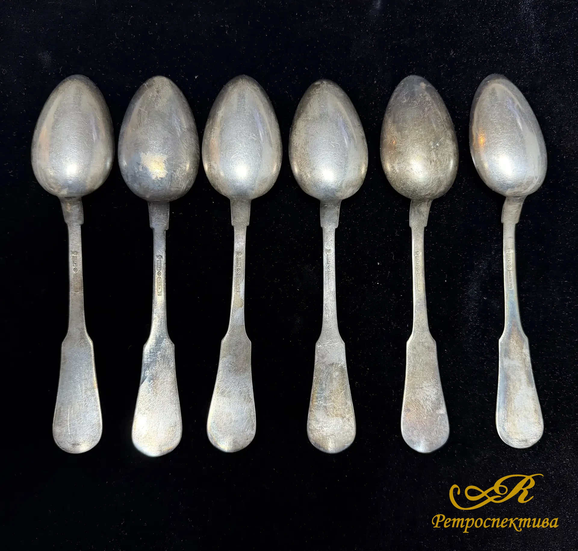 Ложки суповые 6 шт.Варшава "Norblin: S а" До 1917 г.