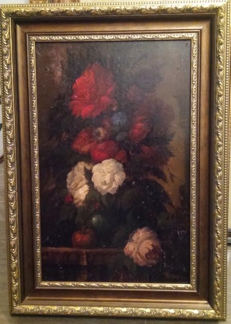 Картина «Натюрморт с пионами», 1 пол. XX в.