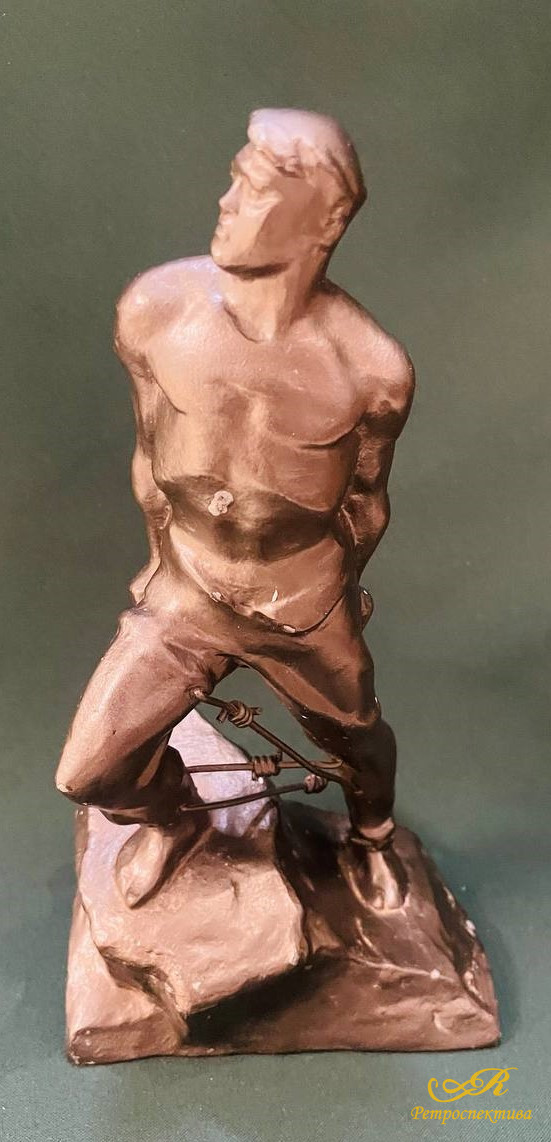 Скульптура "Муса Джалиль", латунь, бронза,