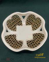 Фарфоровая вазочка для конфет, печенья. Кировский фаянсовый завод. СССР.