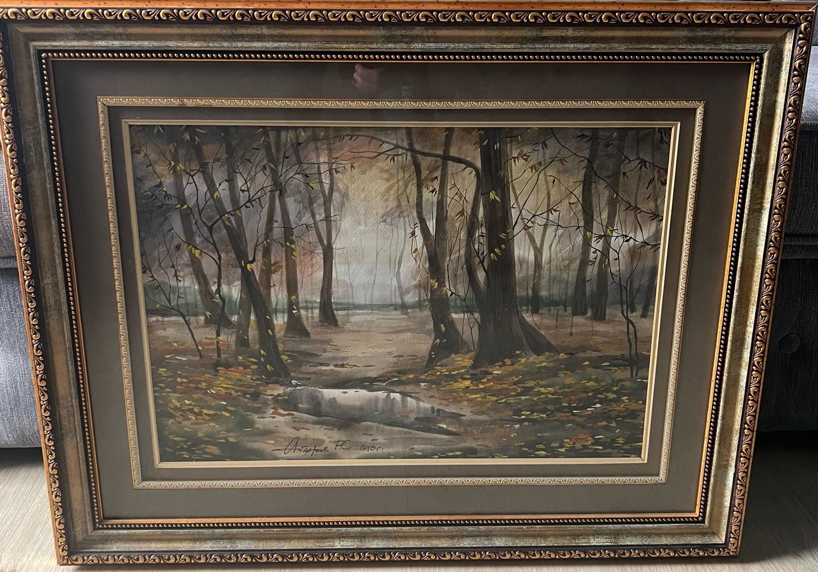 Картина "В старом парке" 2018 г. художник Айдаров А.С.,