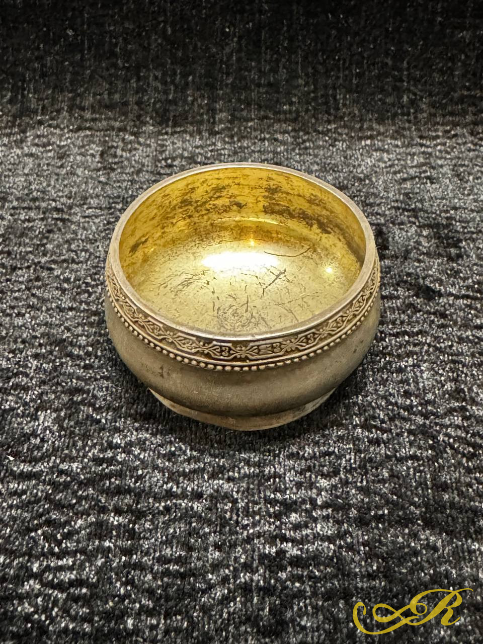 Солонка серебро 875 пробы