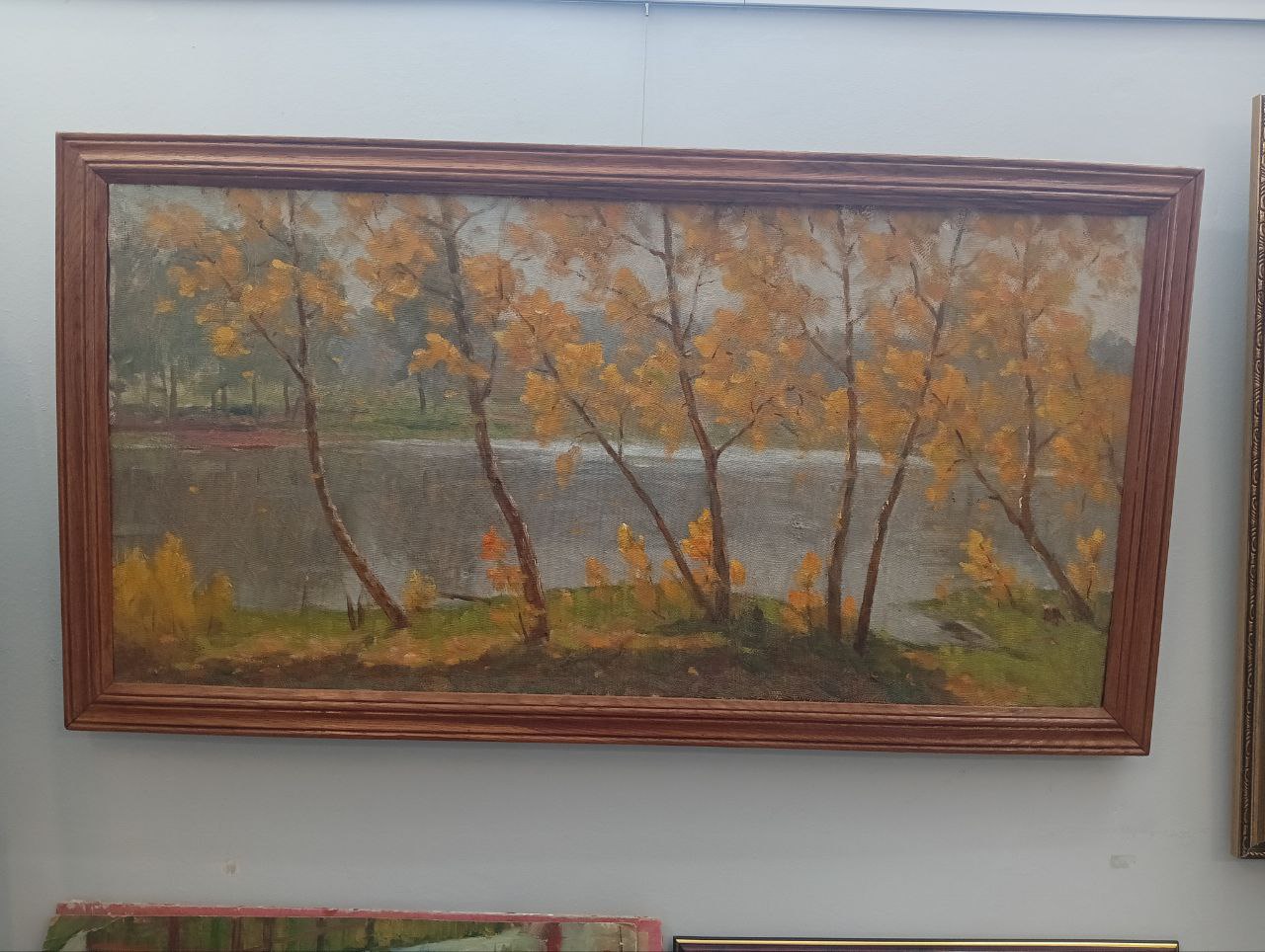 Картина «Осень» худ. Ананьев Ю.А.1991 г. 42х82 см, холст, масло