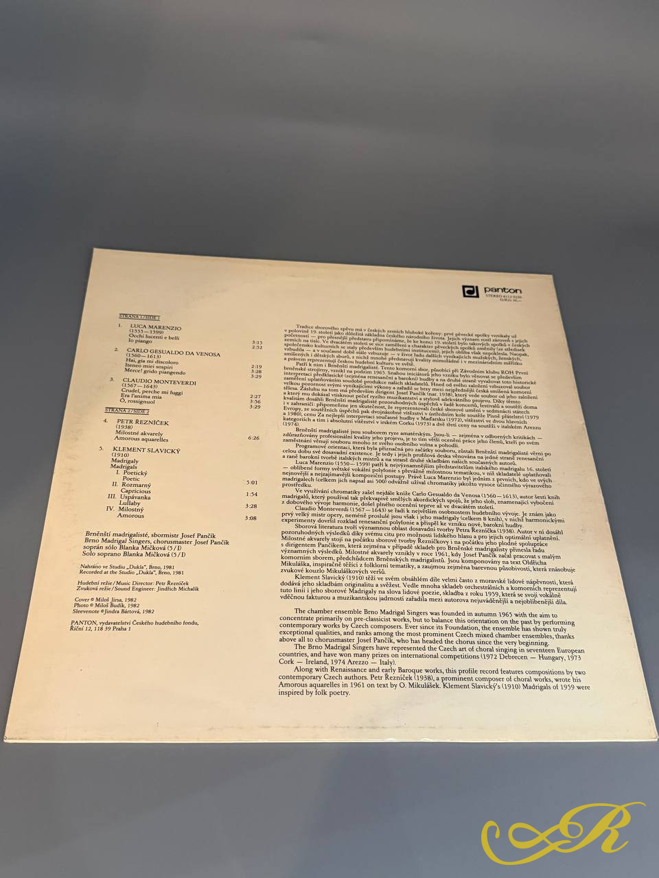  BRNO MADRIGAL SINGERS,1981 г,  PANTON