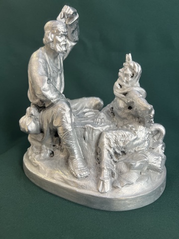 Скульптура «Работник Балда и Черт», Ленинград МонументСкульптура, высота 23 см