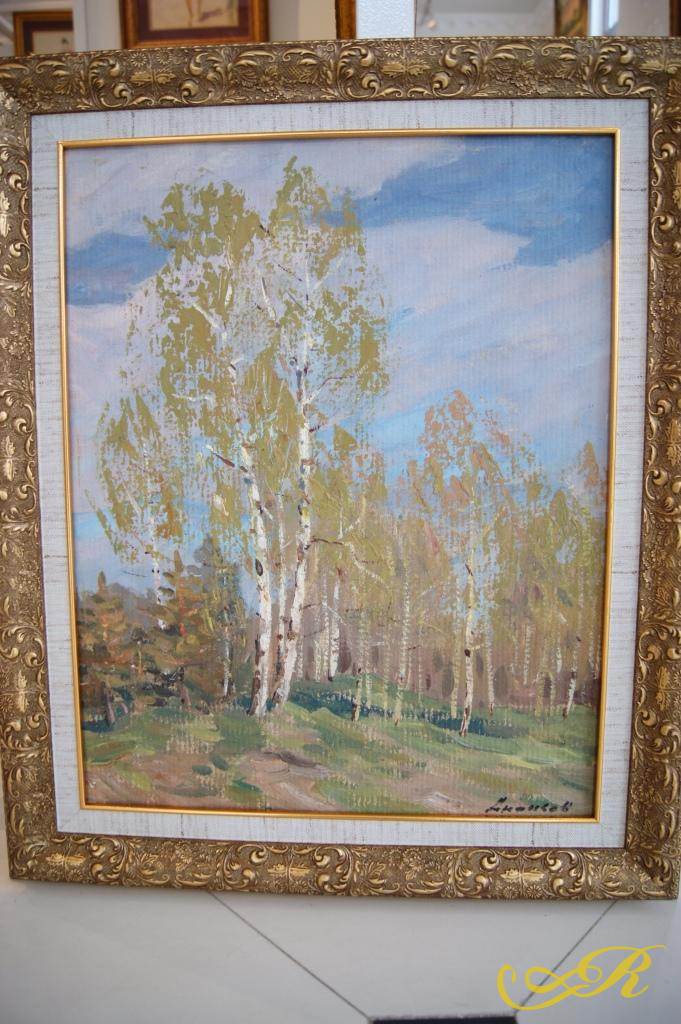 Картина "Начало мая", худ. Ананьев Ю.А., 1983г.