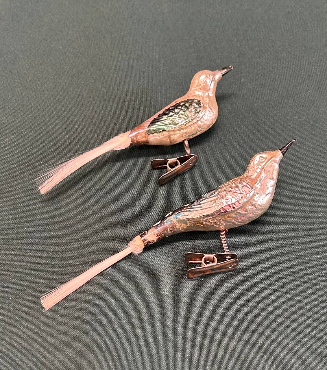 Елочная Игрушка на прищепке "Птичка",ГДР  сер. ХХ в.