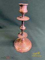 Подсвечник Варшава серебрение, латунь, высота 22 см, клеймо