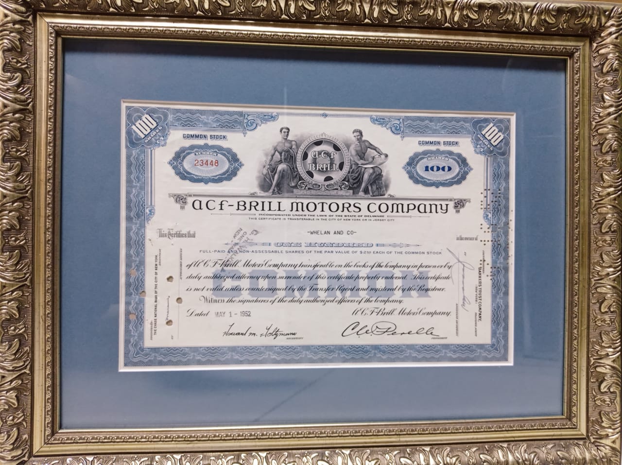 Акция на 100 долларов, Американская автомобильная и литейная компания