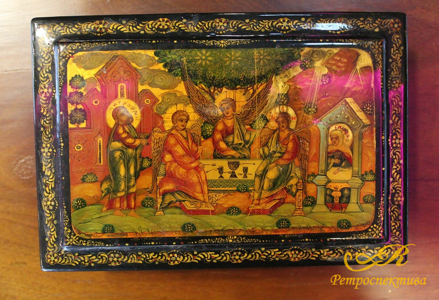 Шкатулка «Святая Троица», СССР, ХХ в., Палех