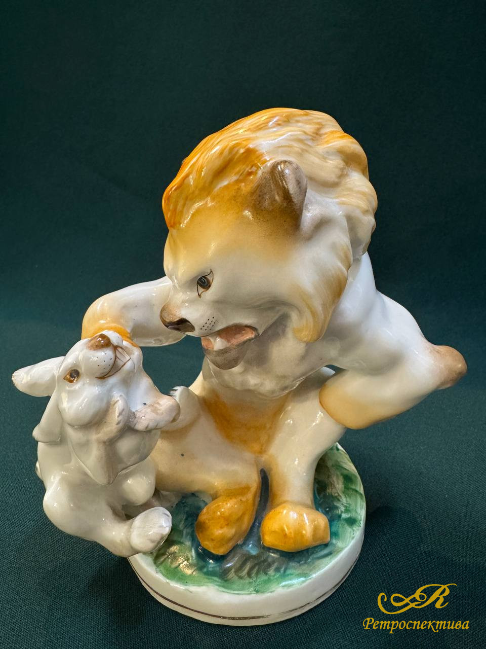 Фарфоровая статуэтка " Заяц во хмелю" ЛФЗ СССР 1950 - 1954 г.г.