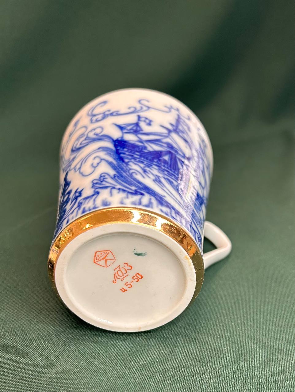 Чайная пара "По морям, по волнам", СССР ЛФЗ