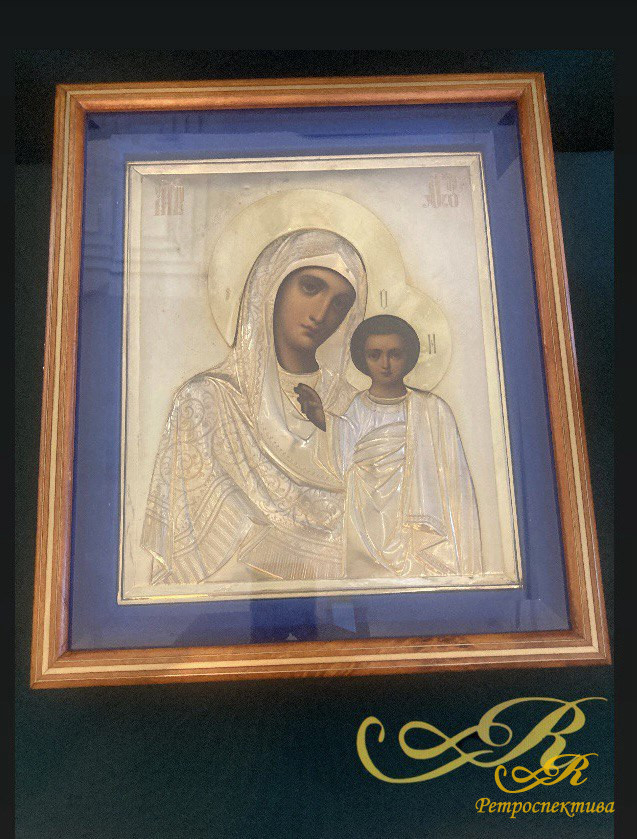 Икона Казанская Божия Матерь (модерн). Российская Империя XIX - XX в.в. Артель I Москва (работала на Фаберже).