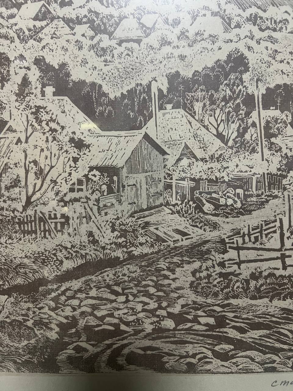 Картина "Станица в Краснодарье", художник Галиуллин Р