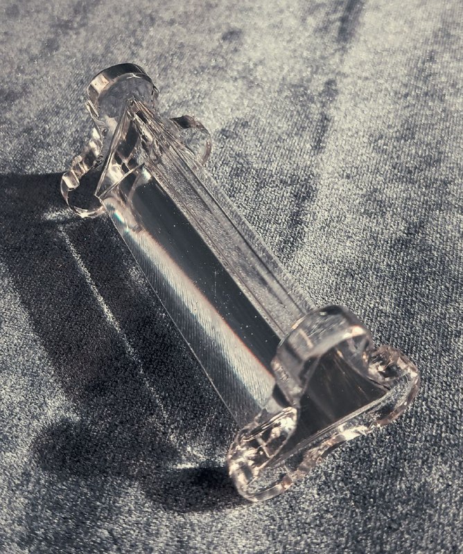 Подставка для столовых приборов, стеклянная (треугольная), Мальцовский завод, 7,5 см