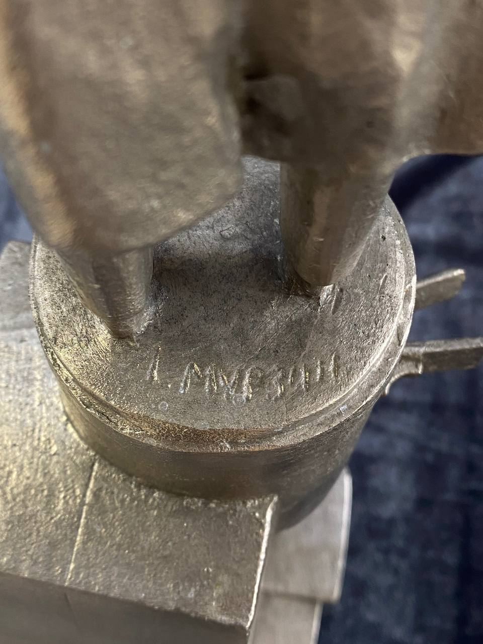 Скульптура "Ленин на броневике" из силумина, Мурзин 1980г