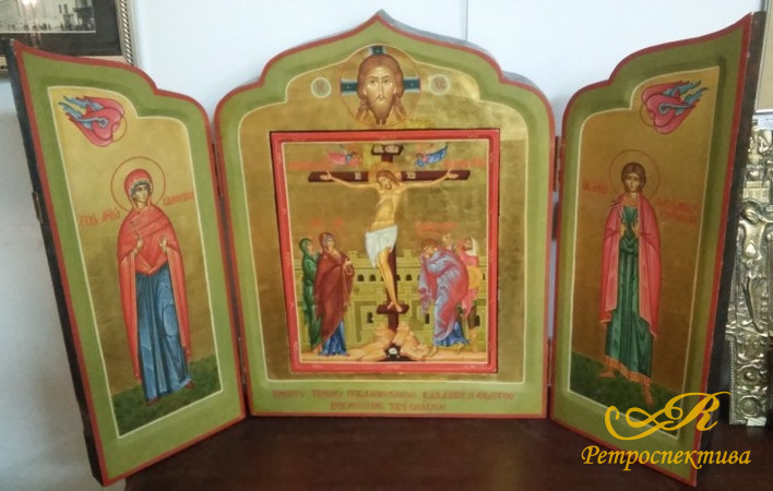 Икона Складень-триптих, Россия 2 пол.XX в.