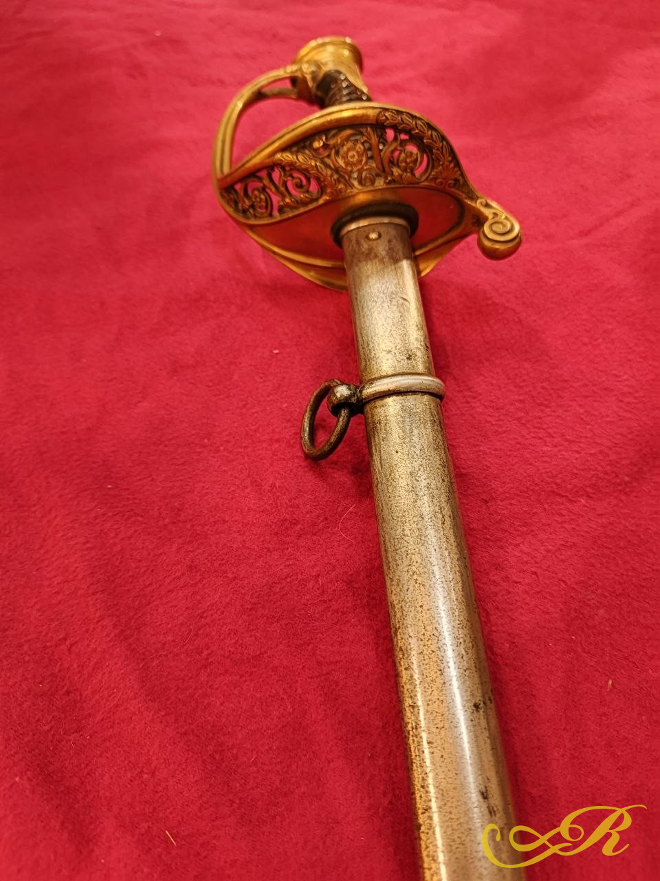  Сабля Европа 100 см ручка: дерево: бронза, сталь