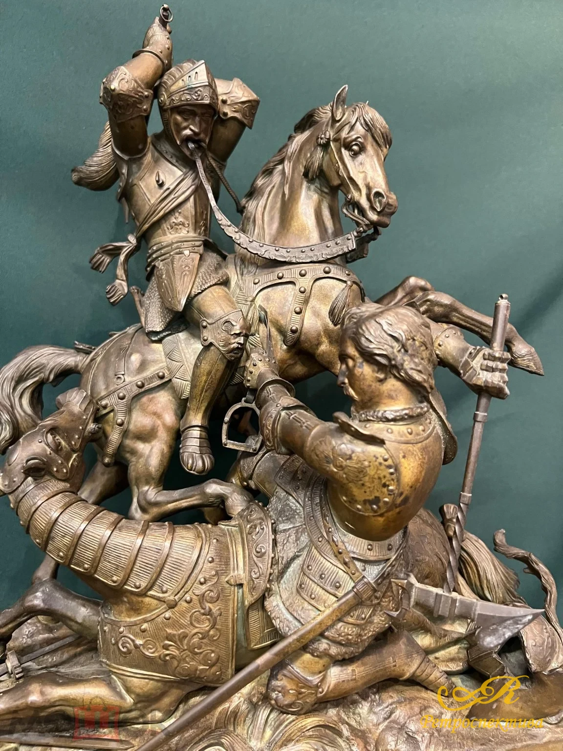 Парадные каминные часы фирмы Deniere Paris XIX век.