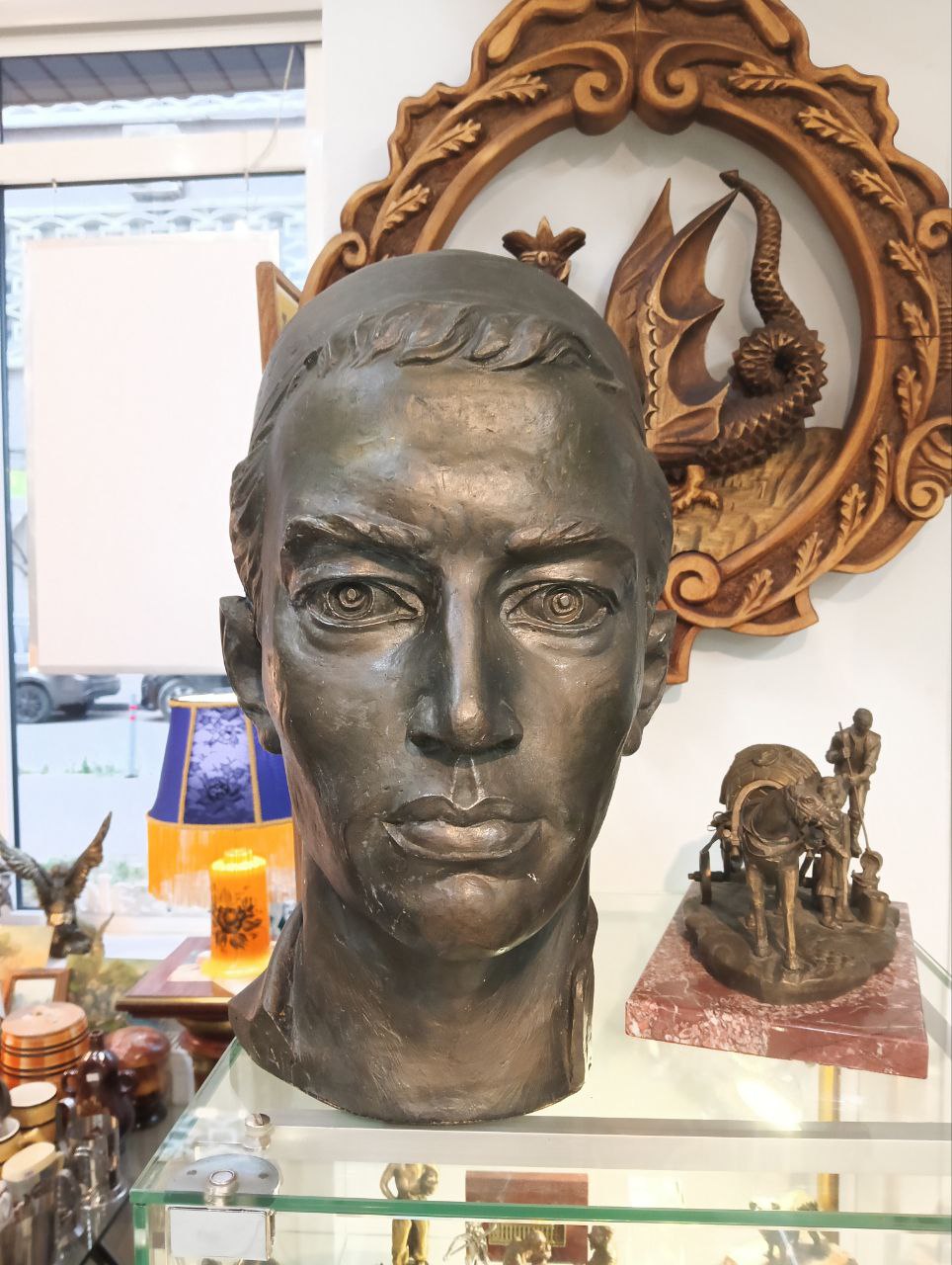 Бюст Габдуллы Тукая, А. Х. Абдрашитов, мастика, 37х19 см, 1960-80 гг