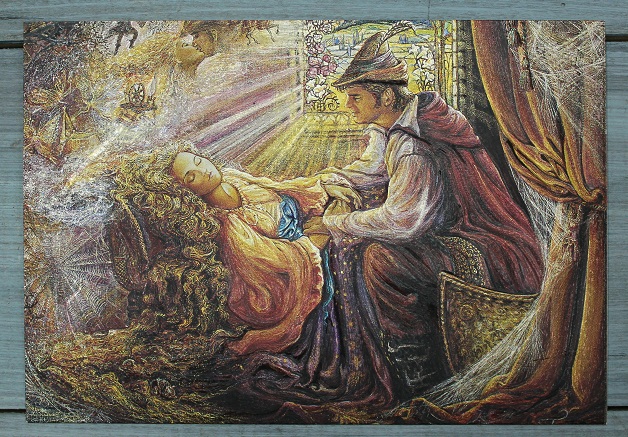 Открытка "Спящая красавица", Англия, кон. ХХ в.
