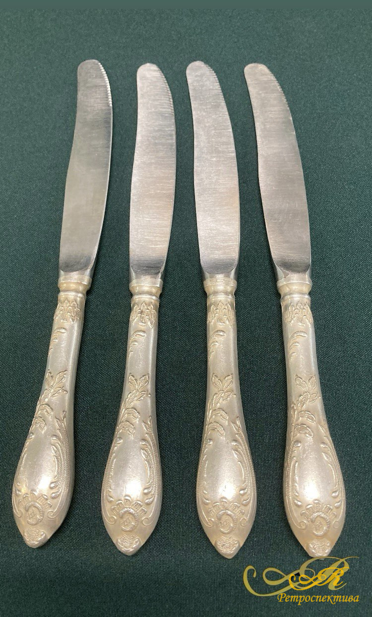 Ножи мельхиор СССР 4 шт.