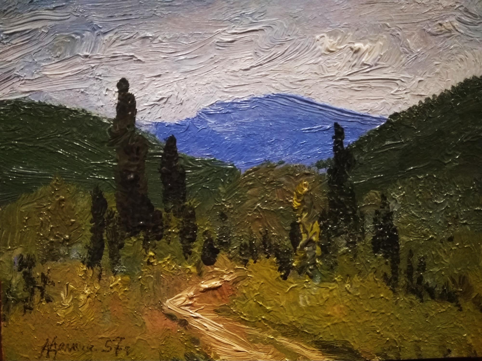 Пейзаж летний Салмин М.А. 1957 год