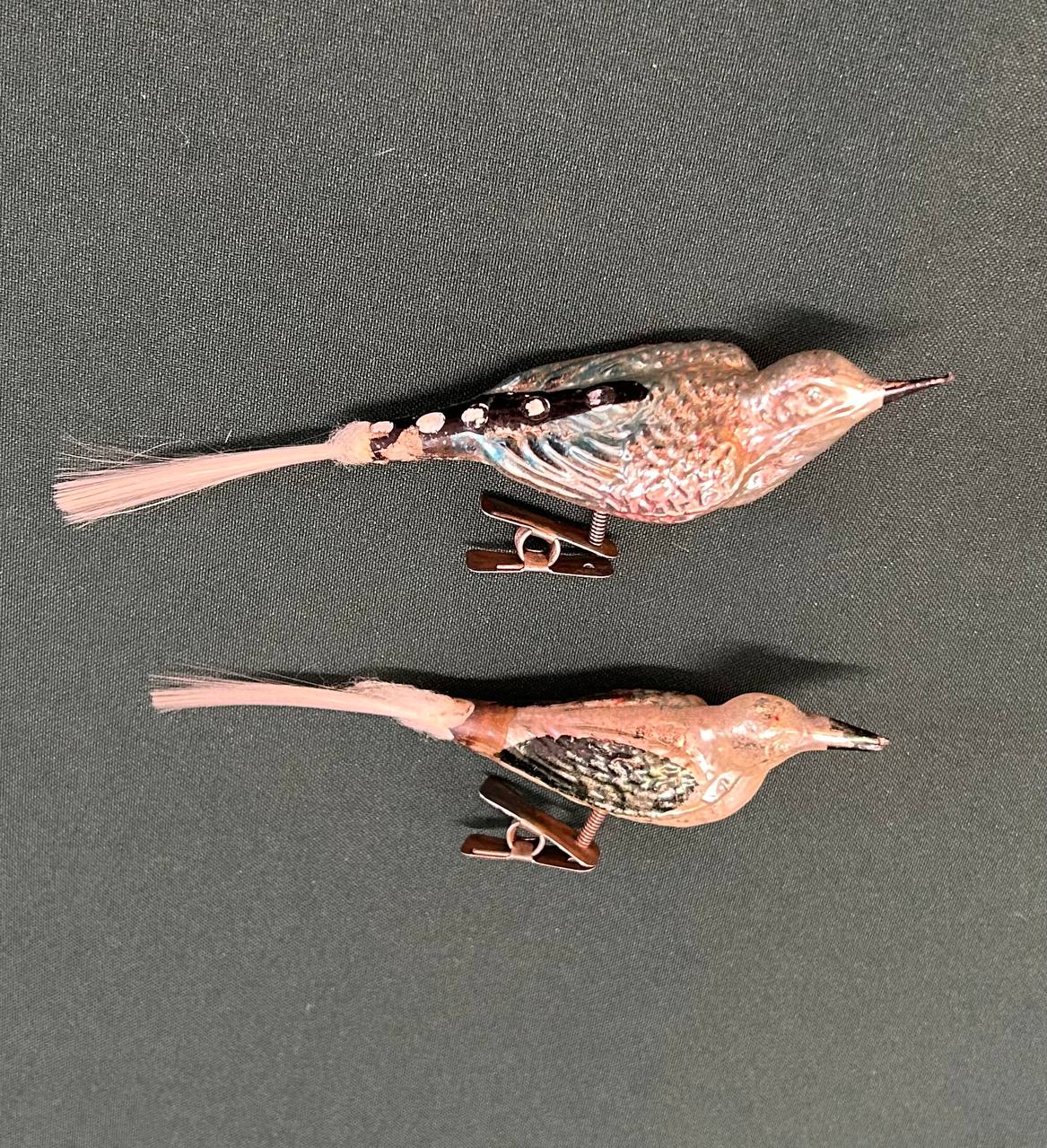 Елочная Игрушка на прищепке "Птичка",ГДР  сер. ХХ в.