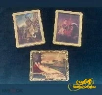 Фарфоровое панно. Репродукции картин из Дрезденской галереи.