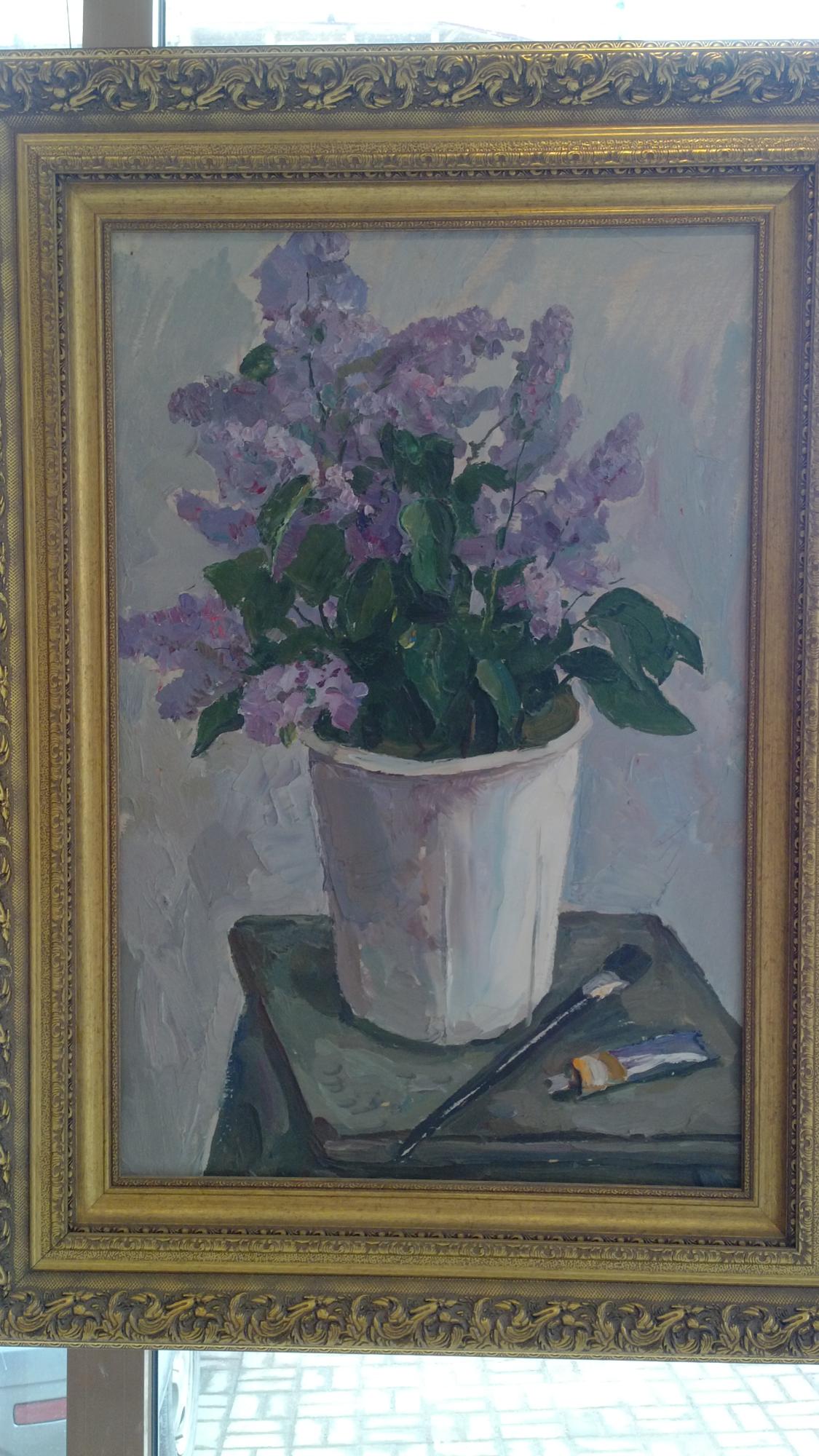 Картина "Натюрморт с сиренью", худ. Бутов А.И.