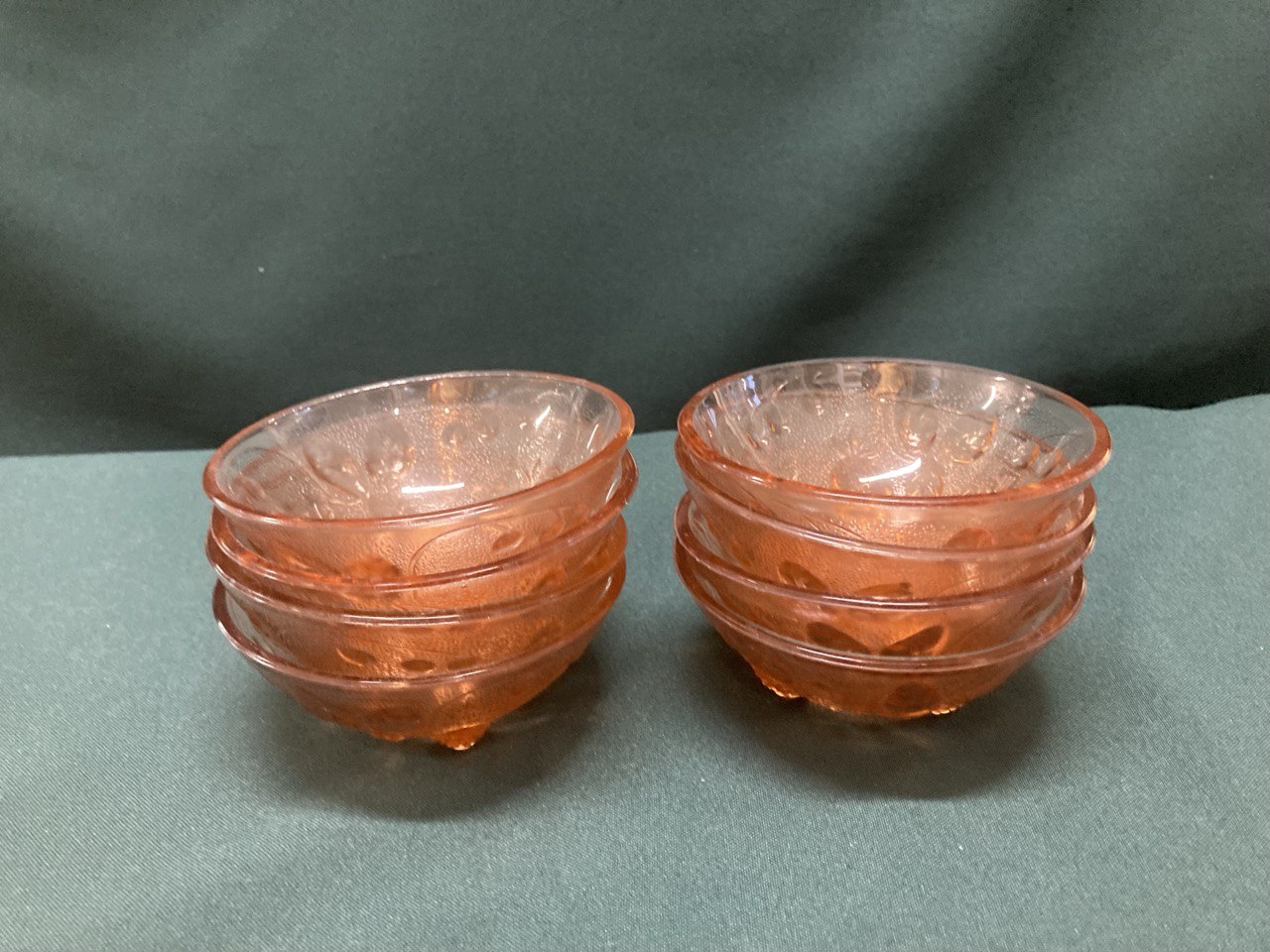 Вазочка- розетка " Земляника"  для варенья. Стекло. СССР.