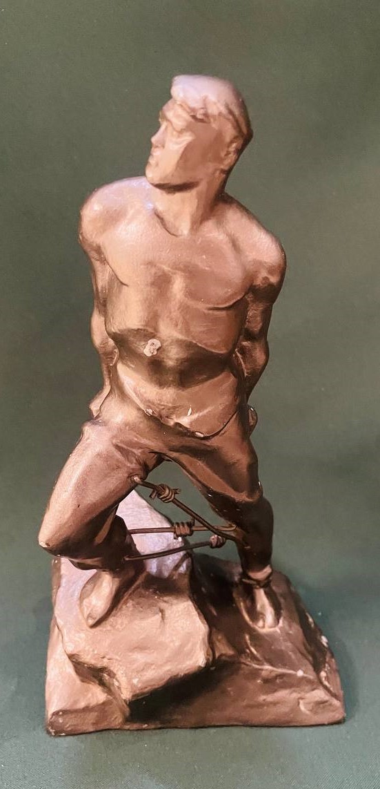 Скульптура "Муса Джалиль", латунь, бронза,