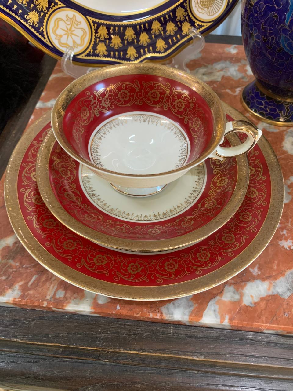 Фарфоровая чайная тройка. Европа ХХ в.